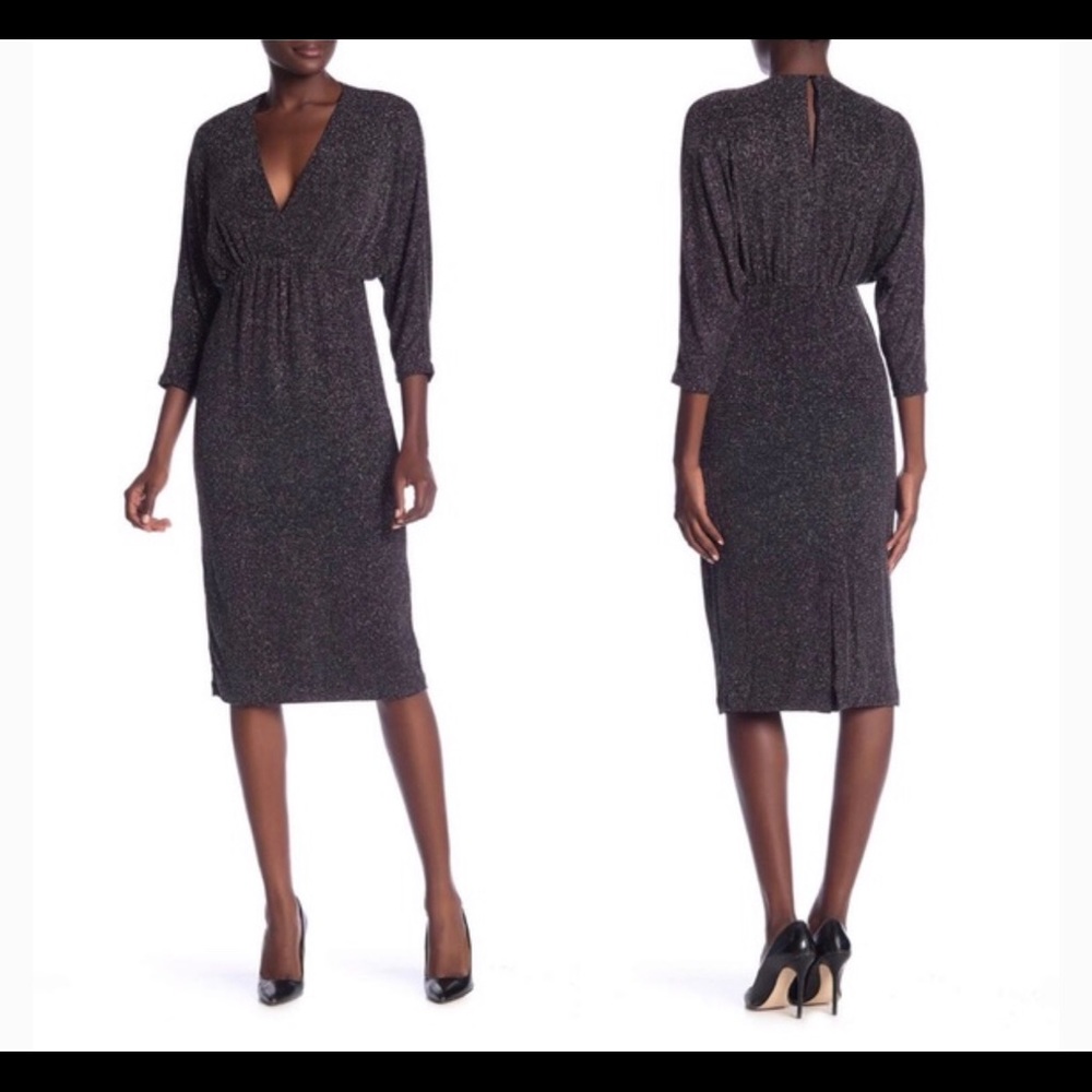 Maggy London Multi-Color Glitter Cocktail Dress